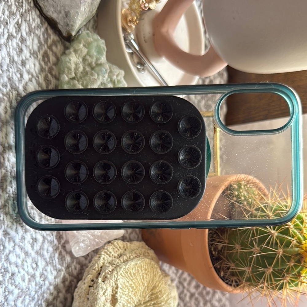 Apple Black and Blue Textured Phone Case